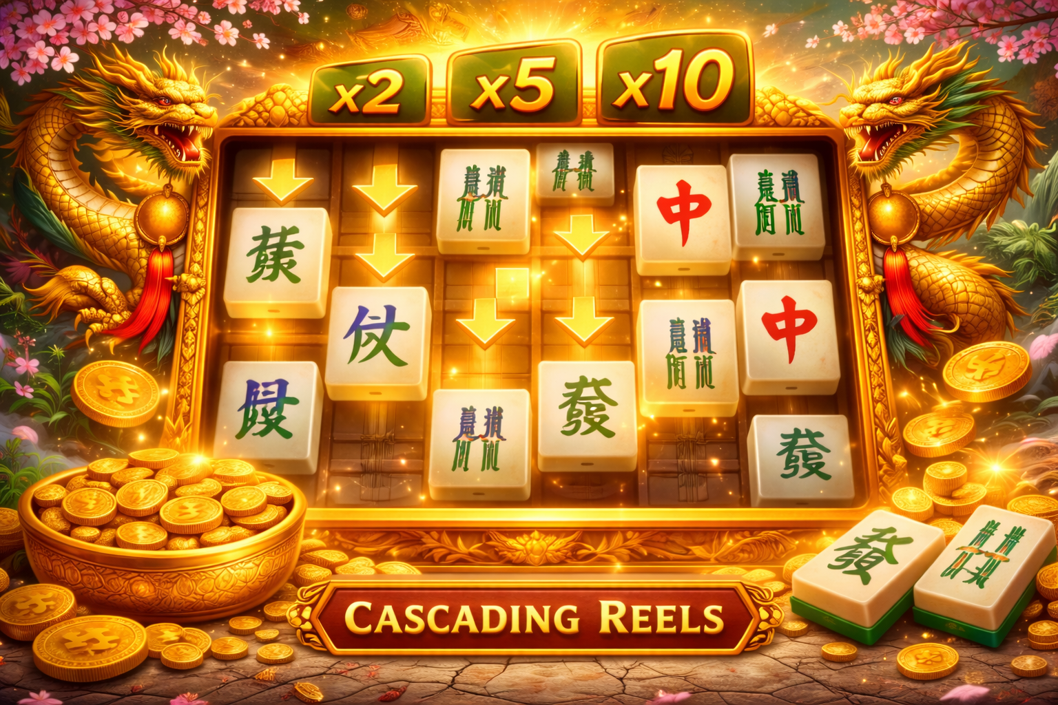 Cascading Mahjong Ways
